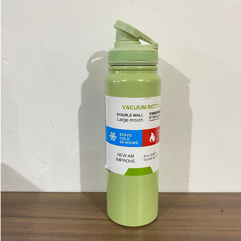 Garrafa Térmica Verde Claro 800ml Espacial Quente Frio Com Isolamento - Imagem 3