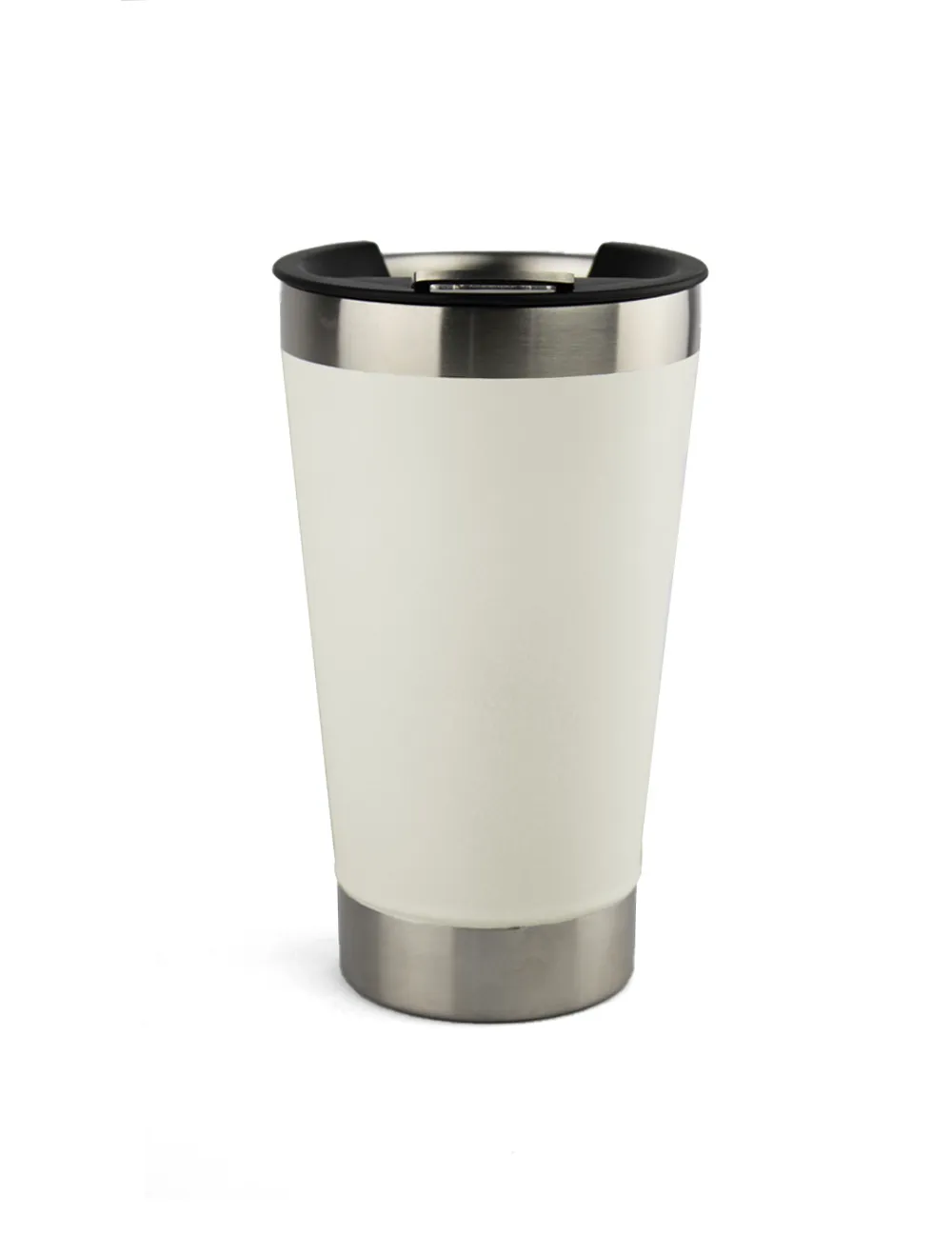 Copo Térmico Branco Inox Tampa Abridor 473ml - Imagem 3