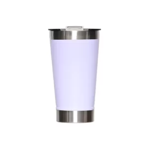 Copo Térmico Branco Inox Tampa Abridor 473ml