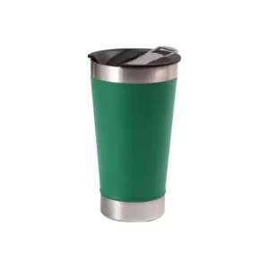 Copo Térmico Verde Bandeira Inox Tampa Abridor 473ml