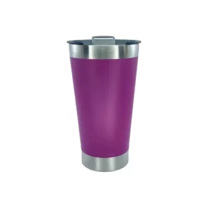 Copo Térmico Roxo Inox Tampa Abridor 473ml