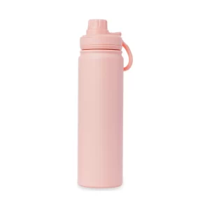 Garrafa Térmica Rosa Claro 800ml Espacial Quente Frio Com Isolamento