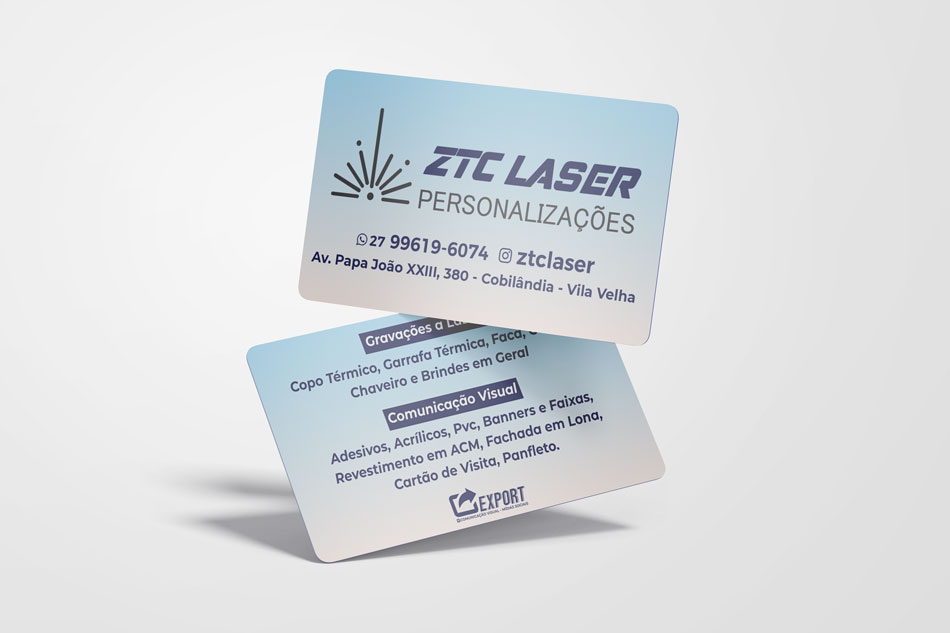 Cartão de Visita Couché 300g - 90x50mm - Imagem 2