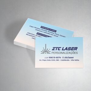 Cartão de Visita Couché 300g - 90x50mm