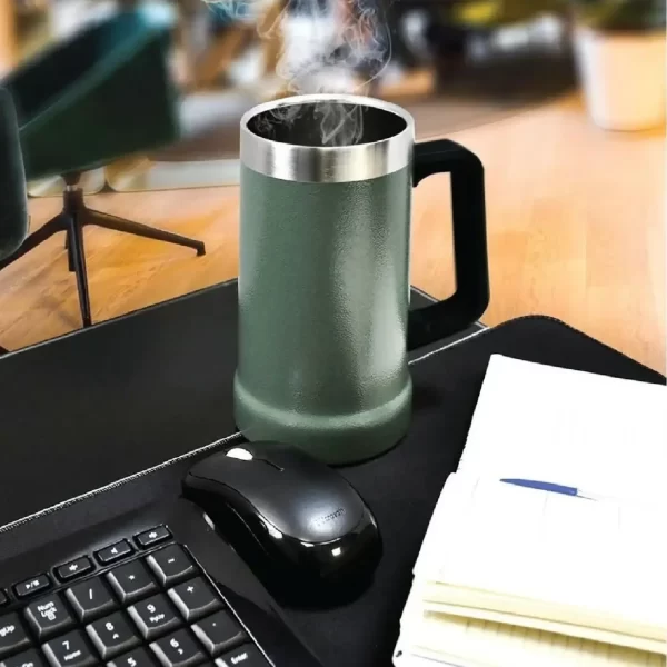 Caneca Termica Capacidade De 700ml Com AlÇa Mimo Style - Verde - Image 2