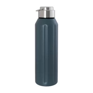 Garrafa INOX 800 ML - Cinza - Estilo Militar Com Gancho