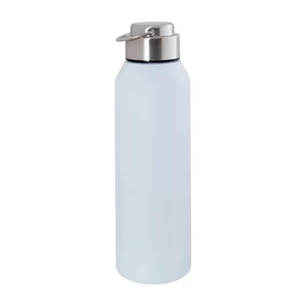 Garrafa INOX 800 ML - Branco - Estilo Militar Com Gancho