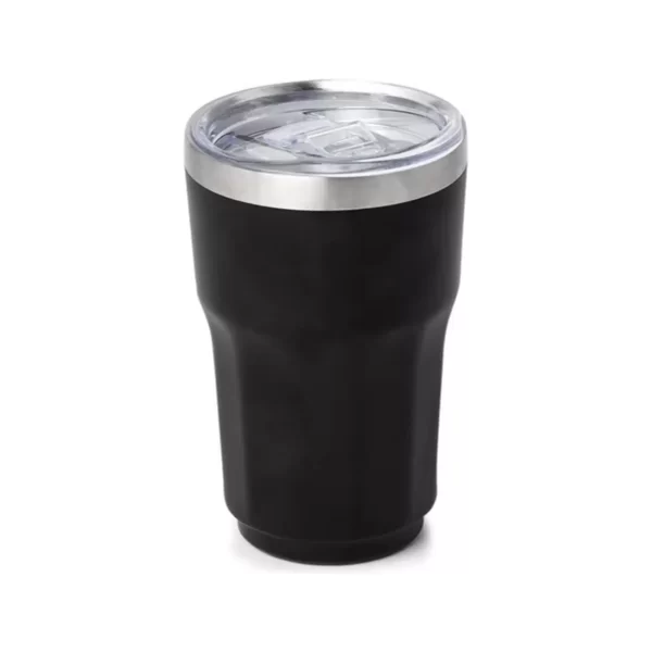 Copo Térmico 300ml Com Tampa Cerveja Suco Drink - Preto